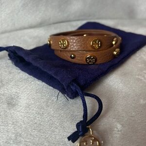 Tory Burch Leather Wrap Bracelet